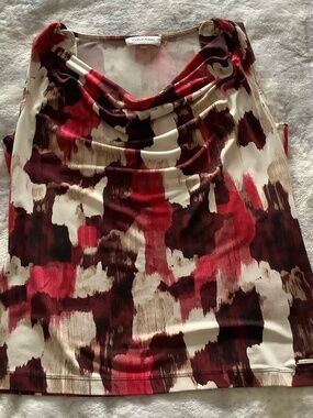 CALVIN KLEIN Sleeveless Cowl Neck Top